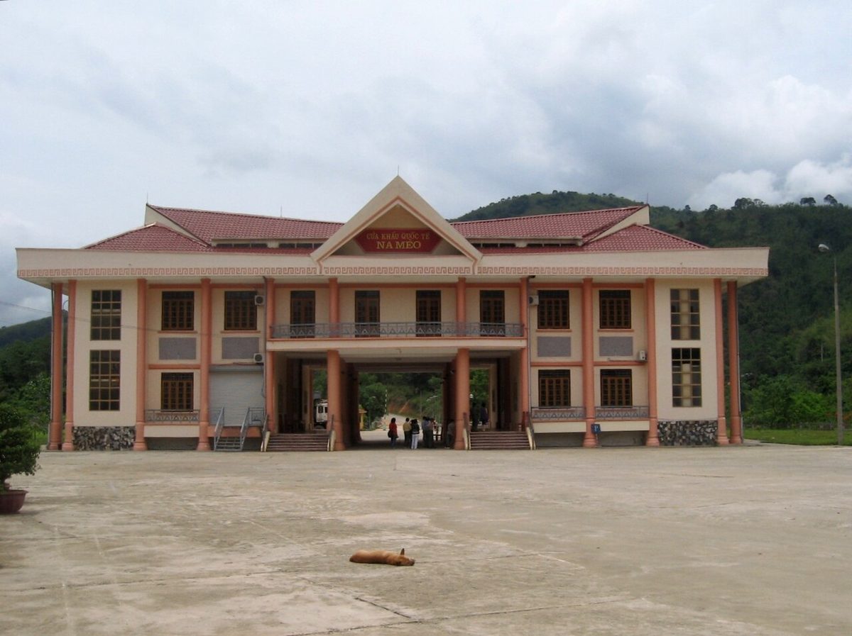 The Na Meo border post building on the Vietnamese side, Quan Son district, Thanh Hoa